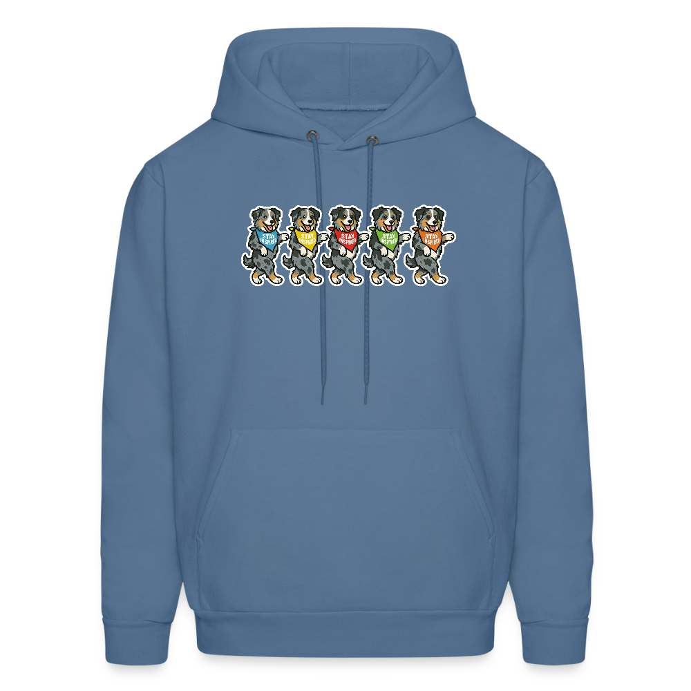 Dancing Aussies Hoodie - denim blue