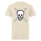 Skull & Skis Tee - heather cream