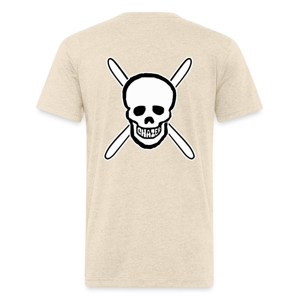 Skull & Skis Tee - heather cream