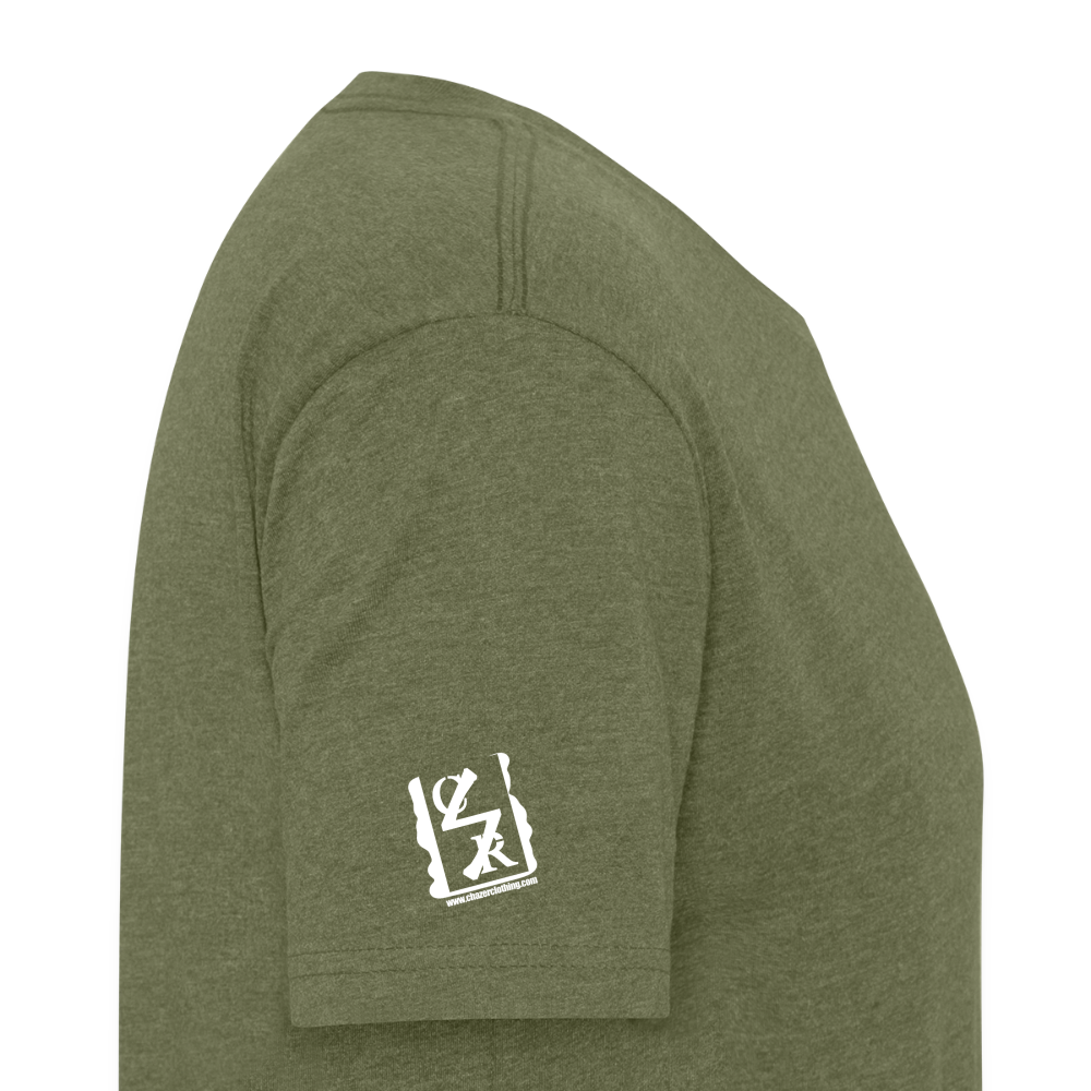 Dancing Frenchie Tee - heather military green