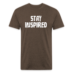 Stay Inspired Tee - heather espresso