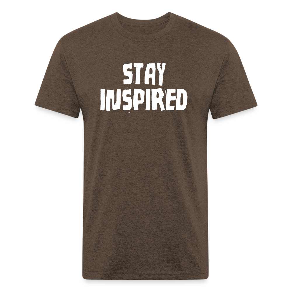 Stay Inspired Tee - heather espresso