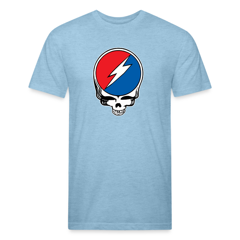 Grateful Skull Tee - heather blue