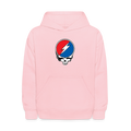 Grateful Skull Kids Hoodie - pink