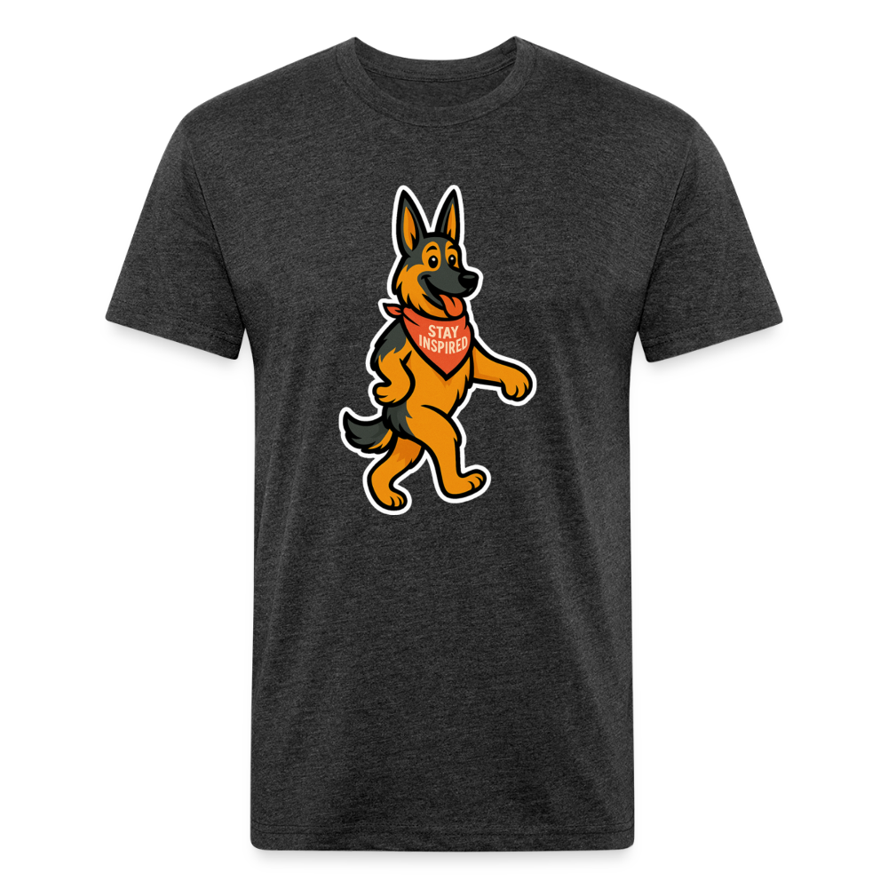 German Shepherd Tee - heather black