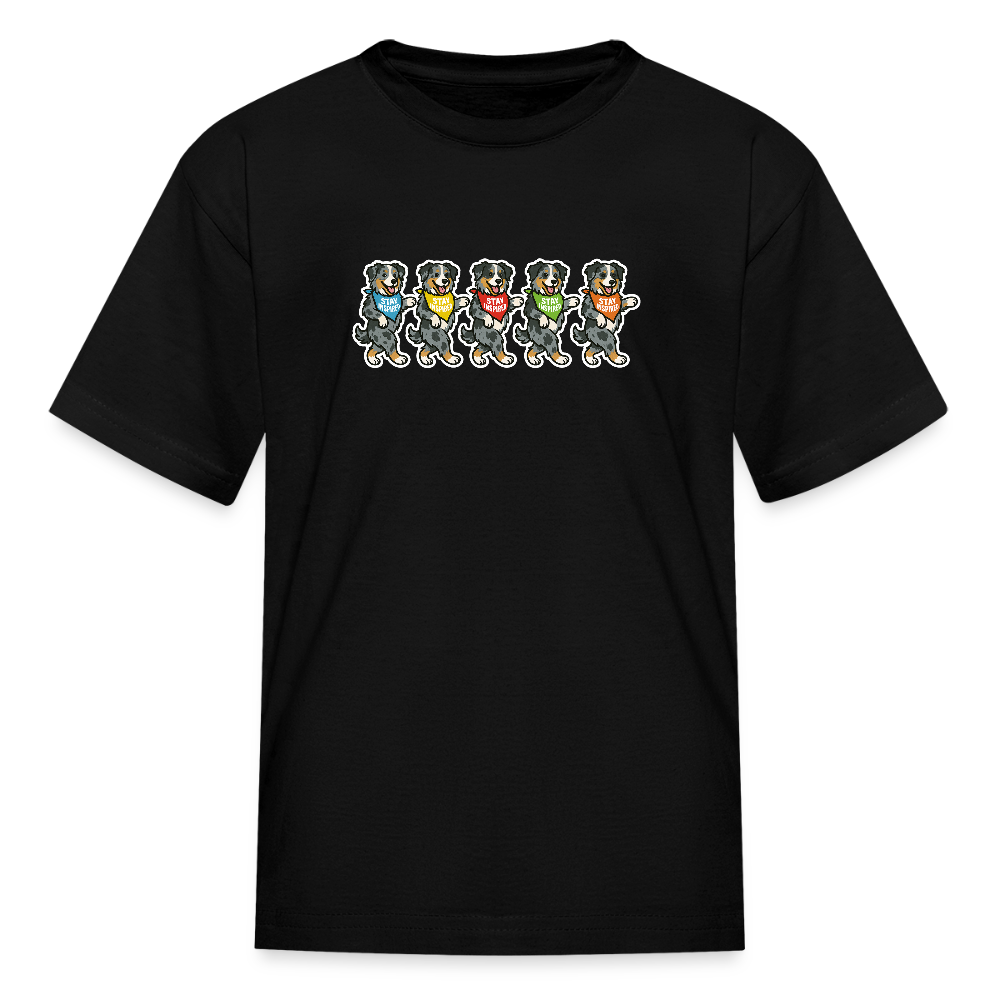 Dancing Aussies Kids' T-Shirt - black