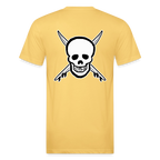 Skull & Surfboards Tee - pastel yellow