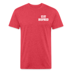Skull & Snowboards Tee - heather red
