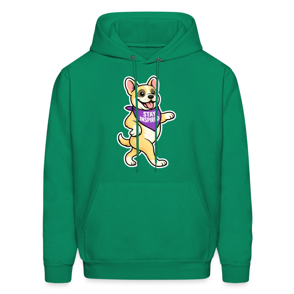 Dancing Frenchie Hoodie - kelly green