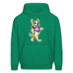 Dancing Frenchie Hoodie - kelly green