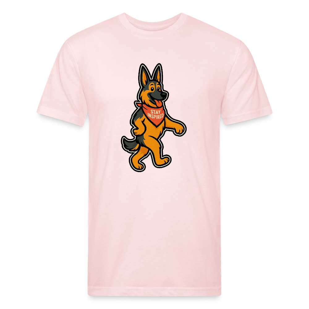 German Shepherd Tee - blush pink 