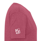 Peaks Tee - heather burgundy