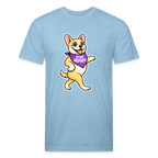 Dancing Frenchie Tee - heather blue