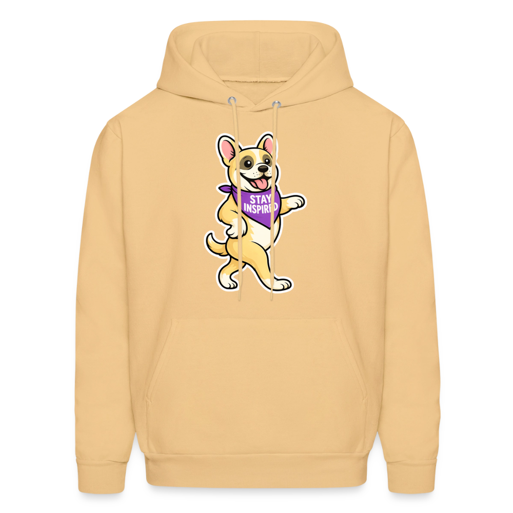Dancing Frenchie Hoodie - light gold 