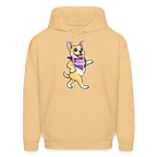 Dancing Frenchie Hoodie - light gold 