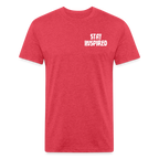 Skull & Skis Tee - heather red