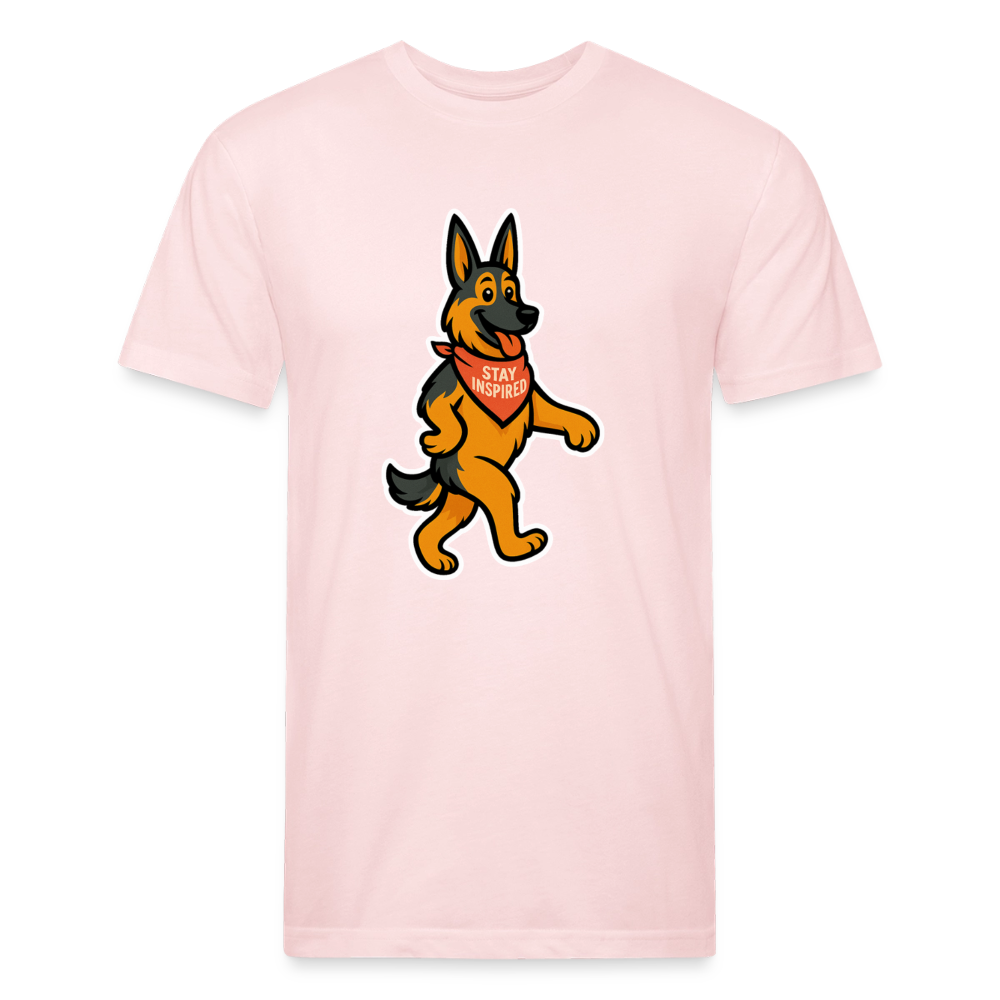 German Shepherd Tee - blush pink 