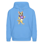 Dancing Frenchie Hoodie - carolina blue