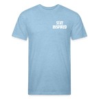 Skull & Snowboards Tee - heather blue
