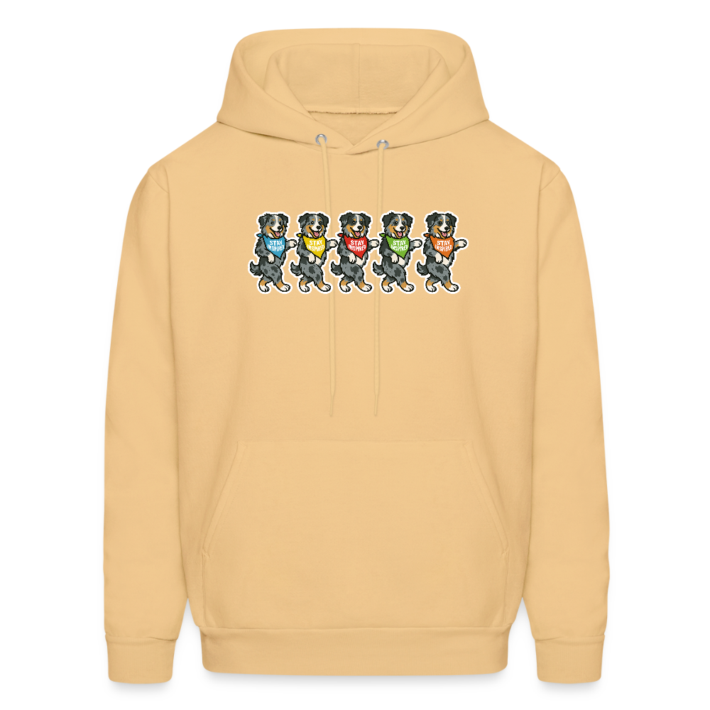 Dancing Aussies Hoodie - light gold 