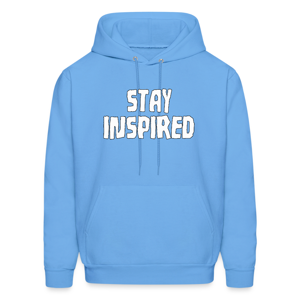 Stay Inspired Hoodie - carolina blue