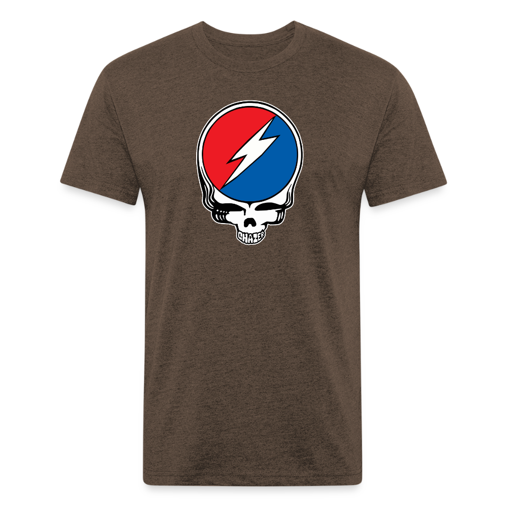 Grateful Skull Tee - heather espresso