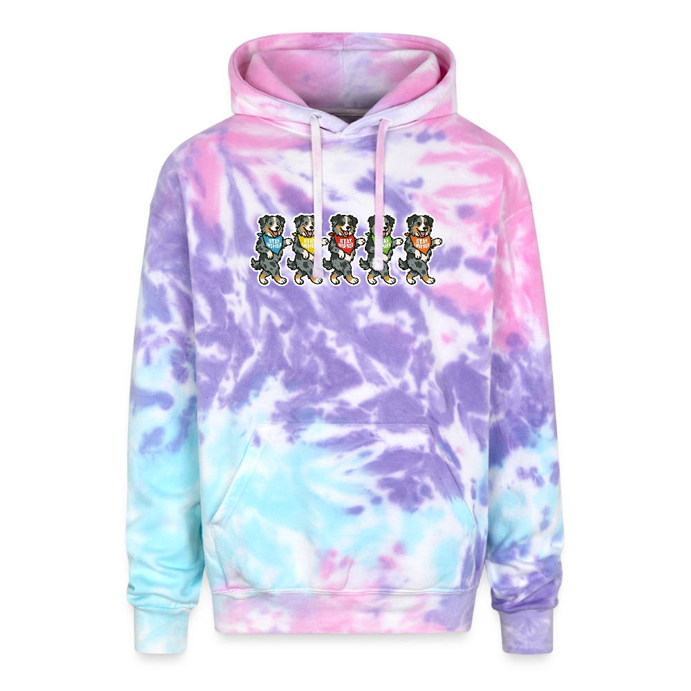 Dancing Aussie Tie Dye Hoodie - cotton candy