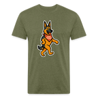German Shepherd Tee - heather military green