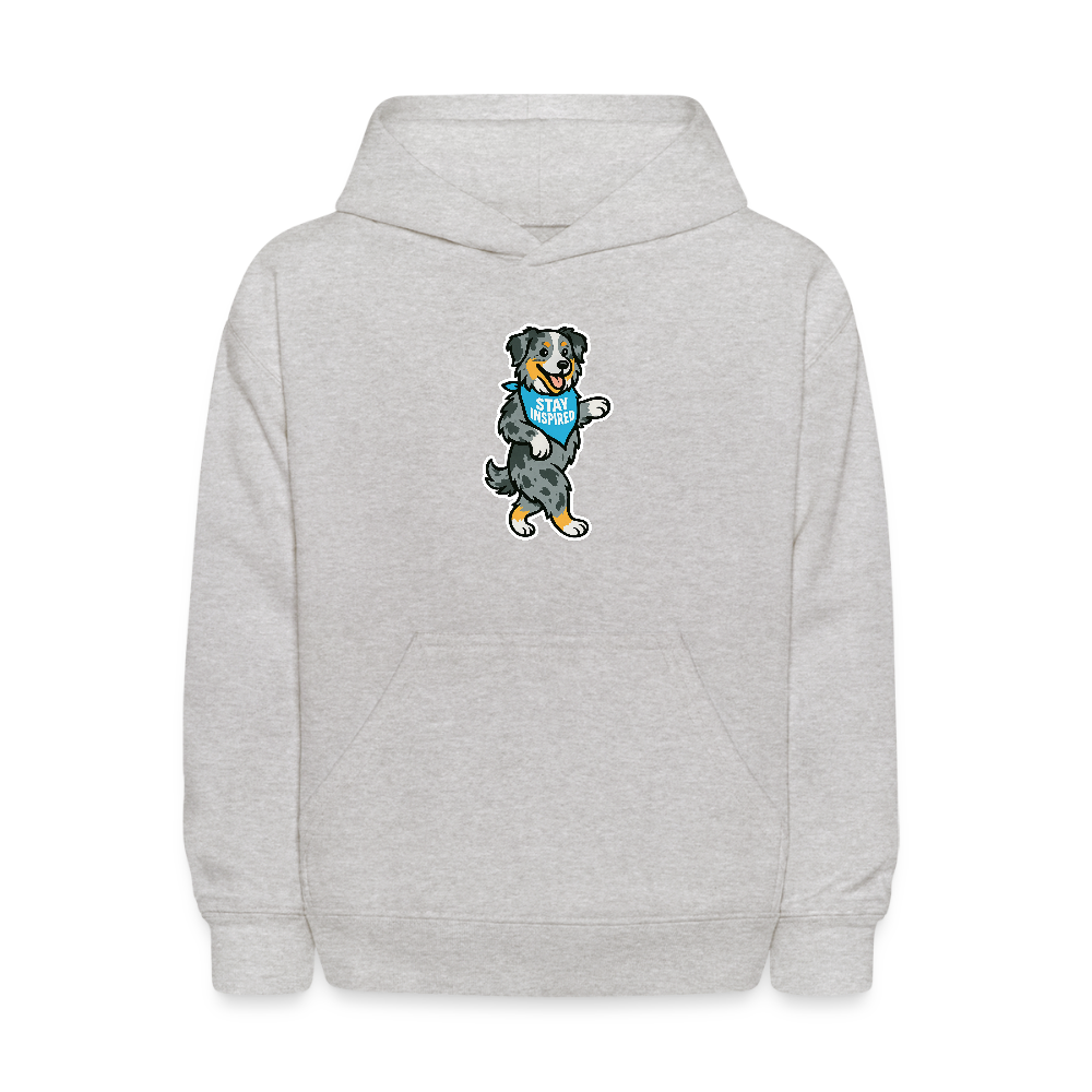 Dancing Aussie Kids Hoodie - heather gray