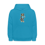 Dancing Aussie Kids Hoodie - turquoise