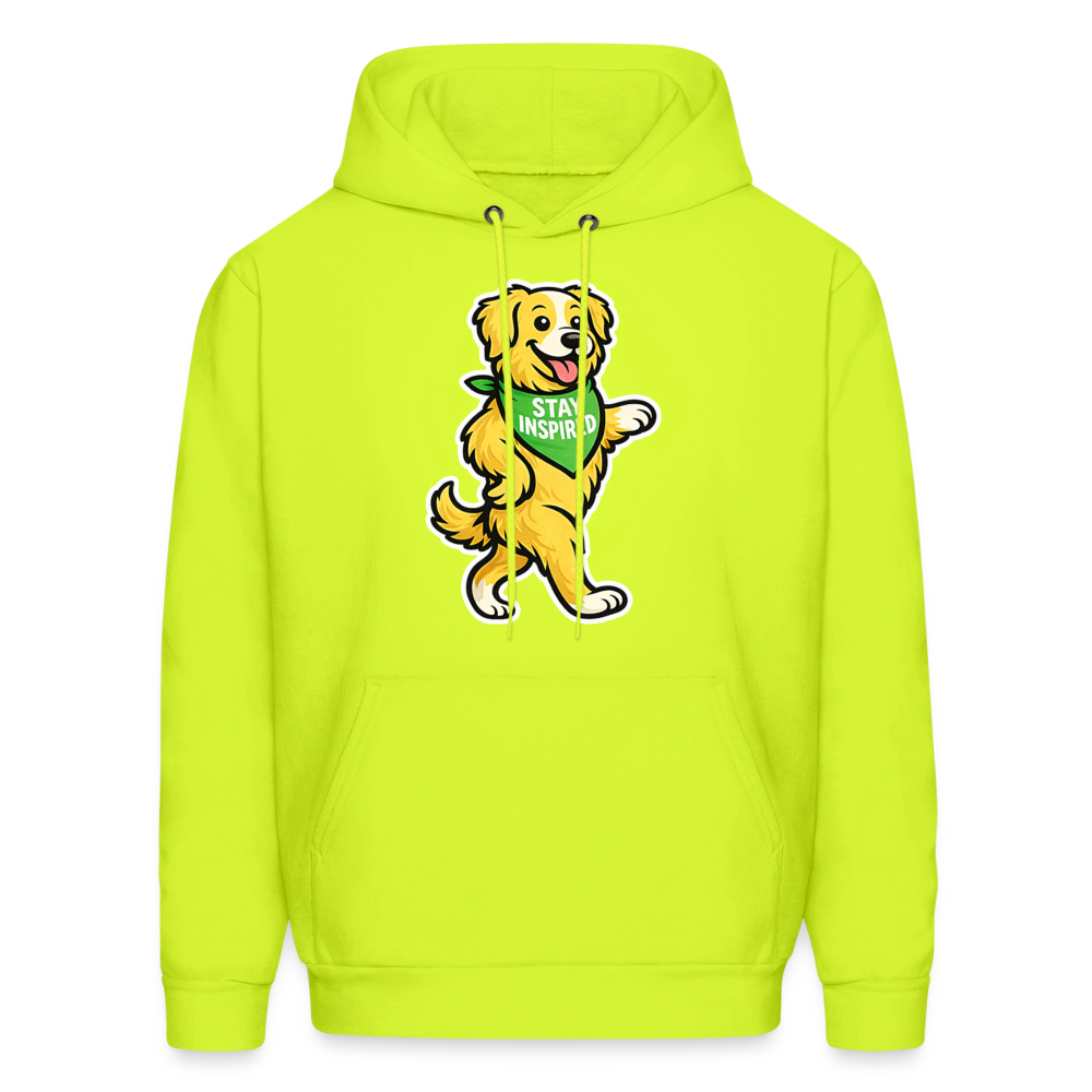 Dancing Golden Hoodie - safety green