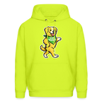 Dancing Golden Hoodie - safety green