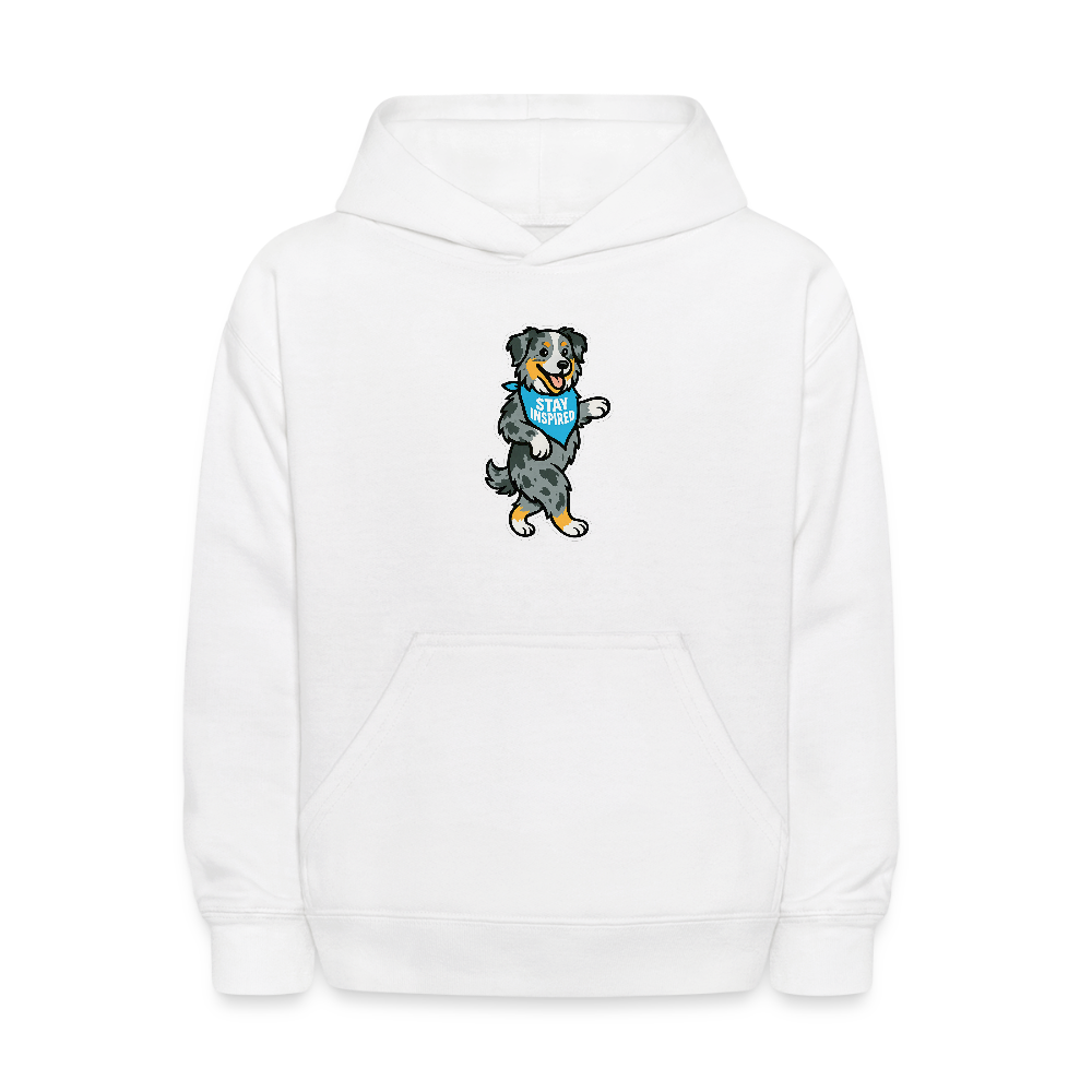 Dancing Aussie Kids Hoodie - white