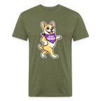Dancing Frenchie Tee - heather military green