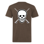 Skull & Rods Tee - heather espresso