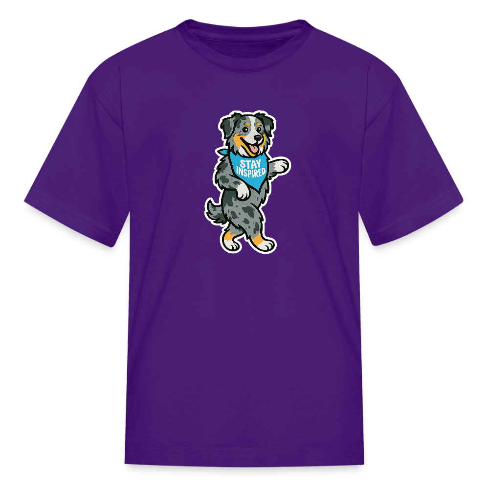 Dancing Aussie Kids T-Shirt - purple