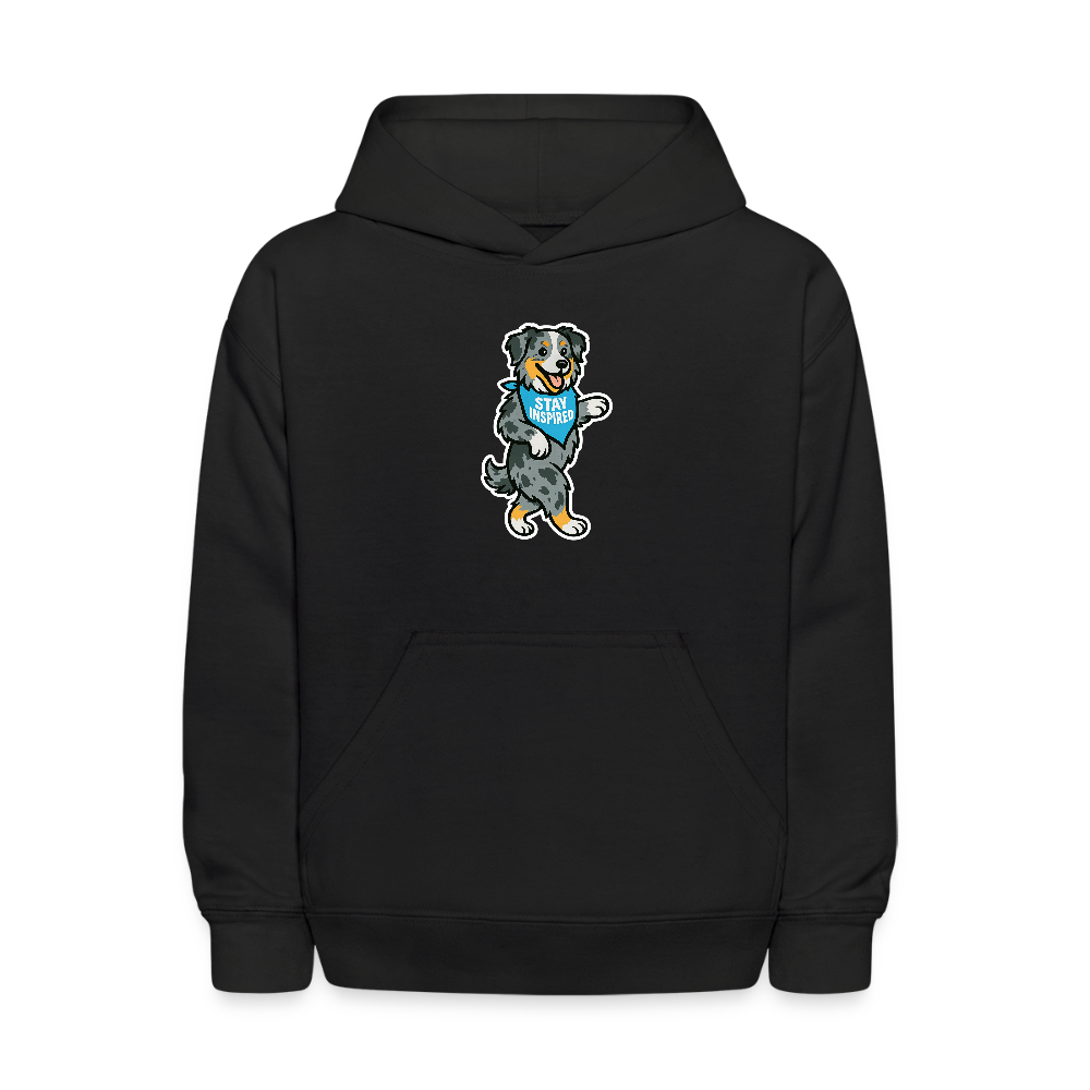 Dancing Aussie Kids Hoodie - black