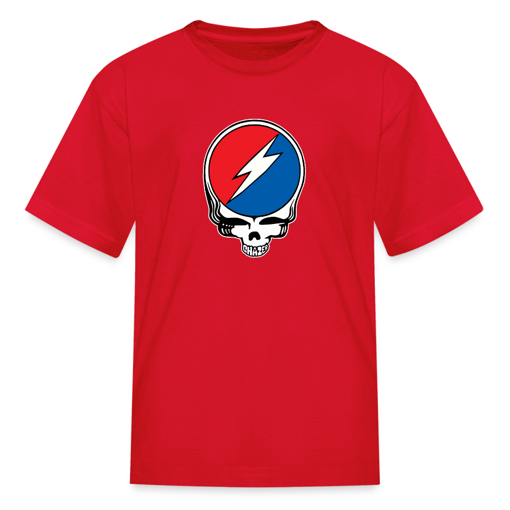 Grateful Skull Kids T-Shirt - red