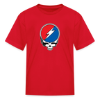 Grateful Skull Kids T-Shirt - red
