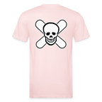 Skull & Snowboards Tee - blush pink 