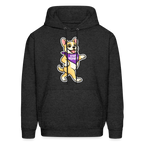 Dancing Frenchie Hoodie - charcoal grey