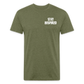 Skull & Golf Clubs Tee - heather military green