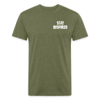 Skull & Golf Clubs Tee - heather military green