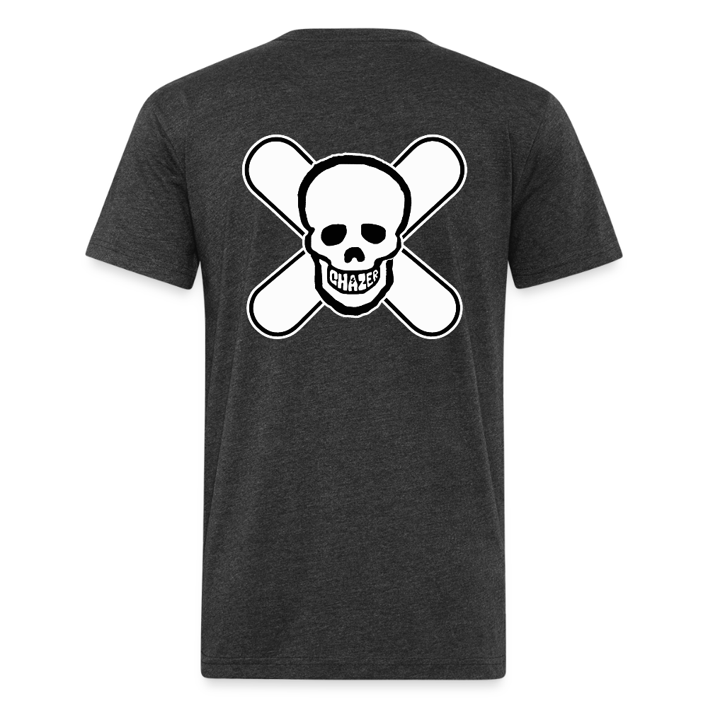 Skull & Snowboards Tee - heather black