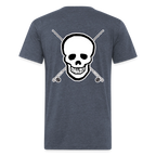 Skull & Rods Tee - heather navy