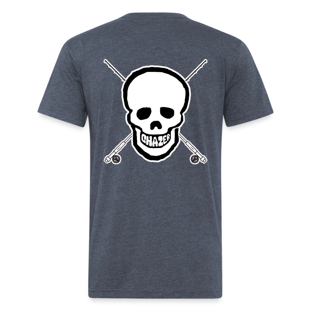 Skull & Rods Tee - heather navy