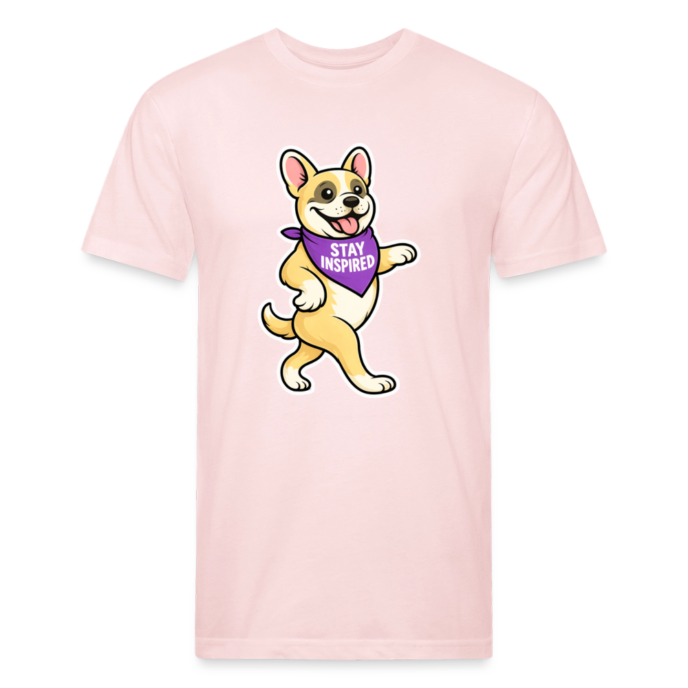 Dancing Frenchie Tee - blush pink 