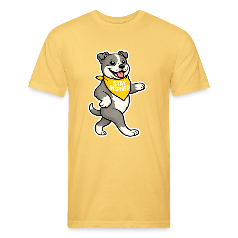 Dancing Pitbull Tee - pastel yellow