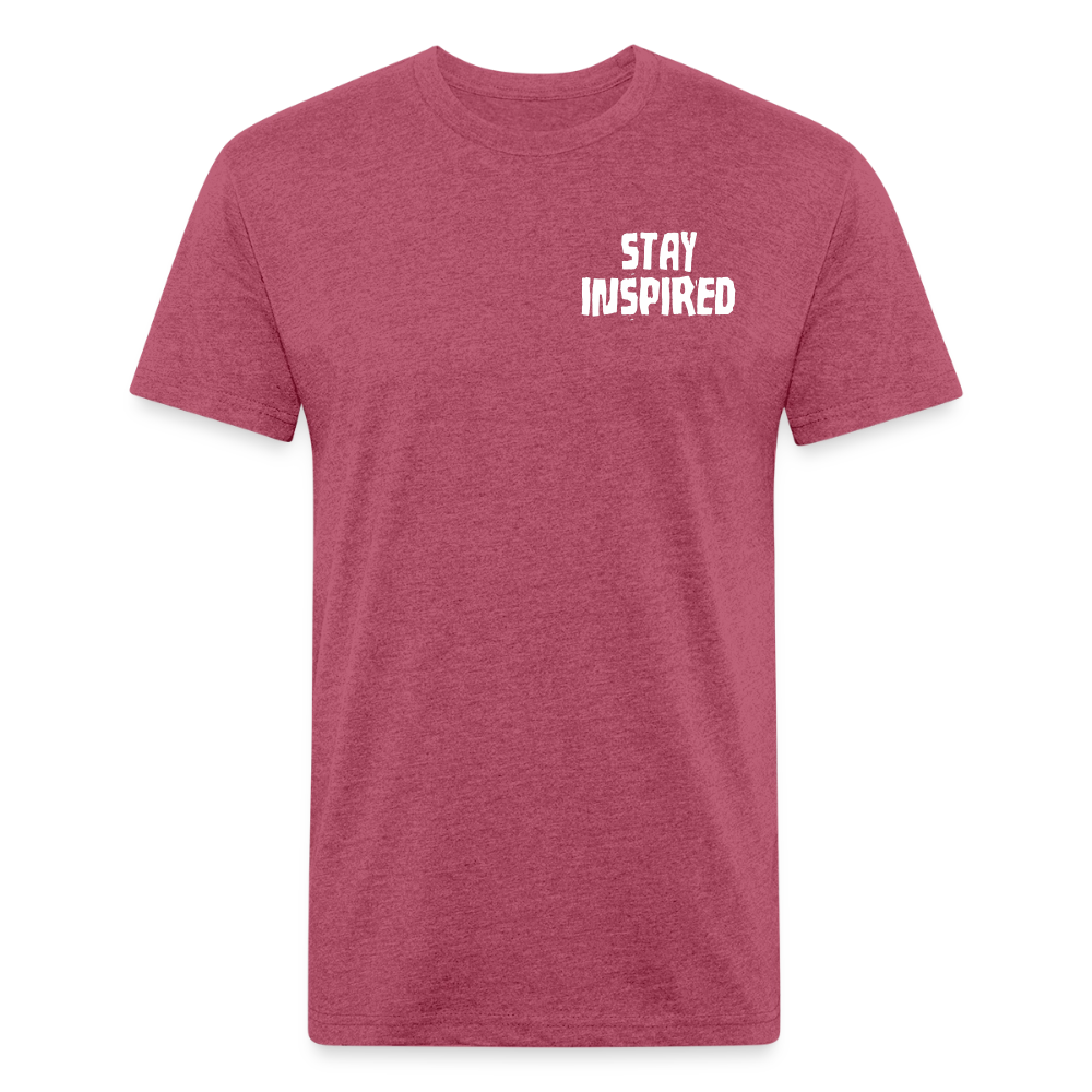 Skull & Golf Clubs Tee - heather burgundy