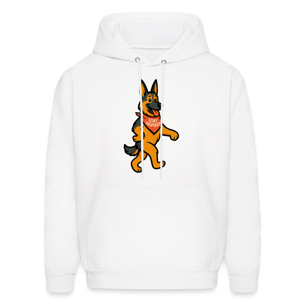 Dancing German Shepherd Hoodie - white
